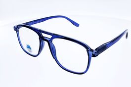 Lunettes de Lecture mixtes anti-lumière bleue  2201 Bleu, branches flexibles