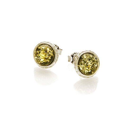 Boucles d'oreilles puces en ambre - France Boucles d'oreilles puces en ambre - France